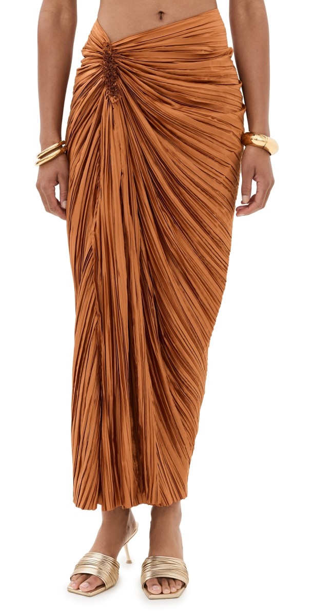 Cult Gaia Sonoma Skirt Bourbon