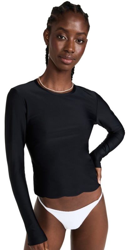 Cover Scallop Swim Tee Navy