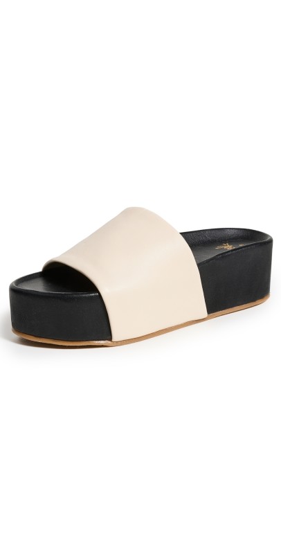 beek Albatross Sandals Eggshell/Black