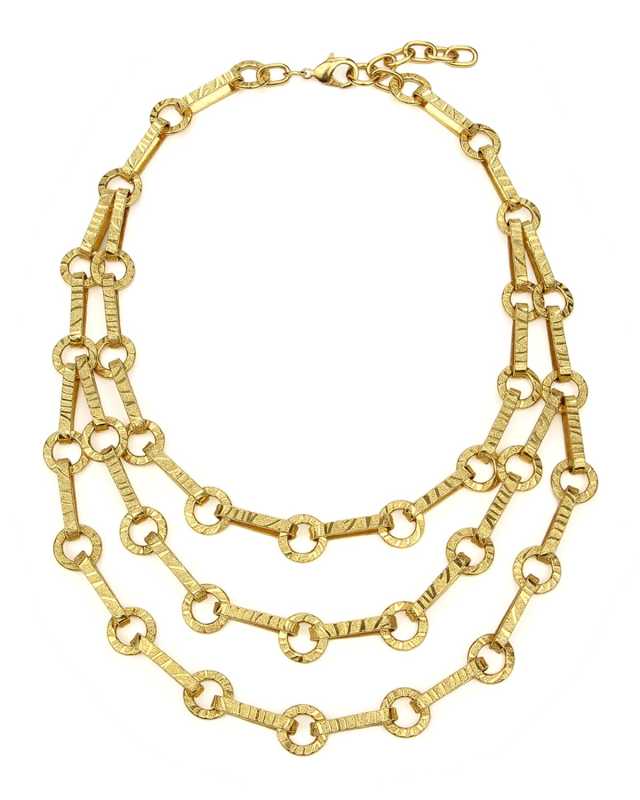 Textured 3-Row Necklace