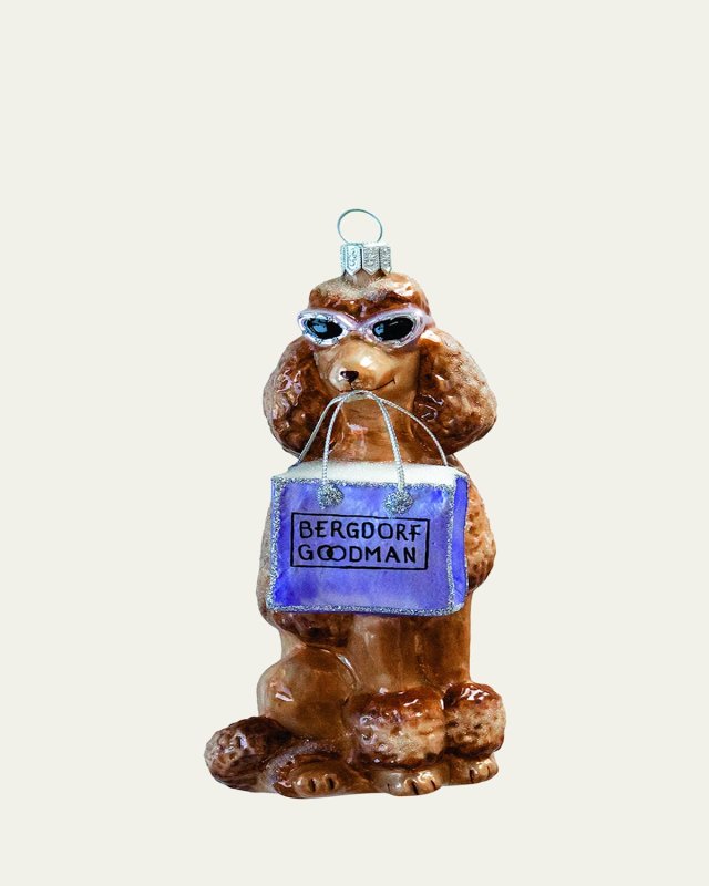 Bergdorf Goodman Poodle Christmas Ornament