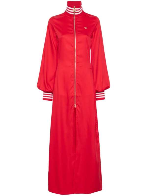 trefoil-logo maxi dress