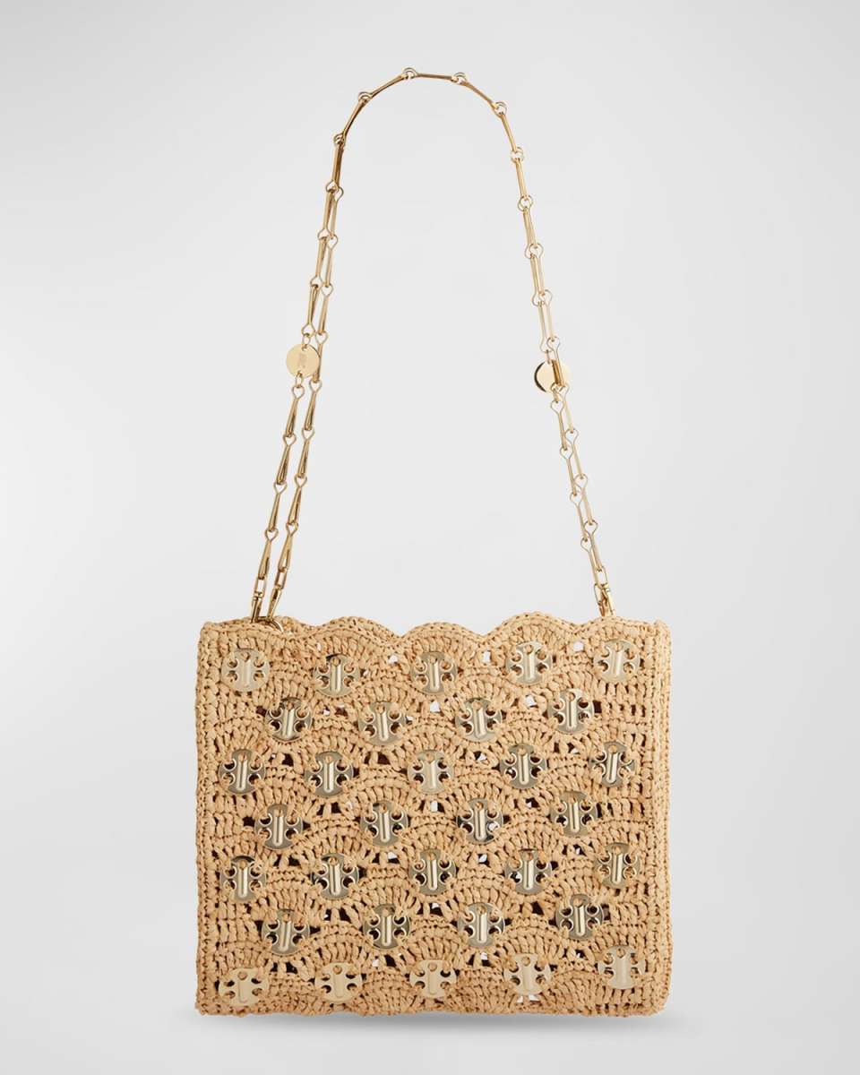 1969 Square Raffia Shoulder Bag