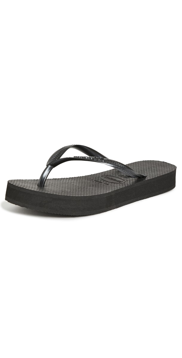 Havaianas Slim Flatform Flip Flops Black