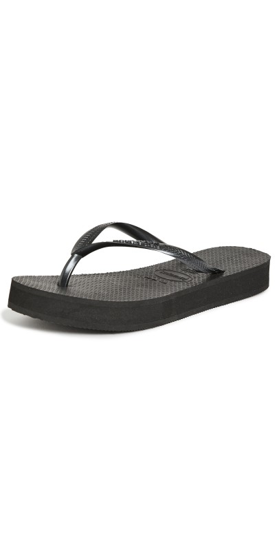 Havaianas Slim Flatform Flip Flops Black