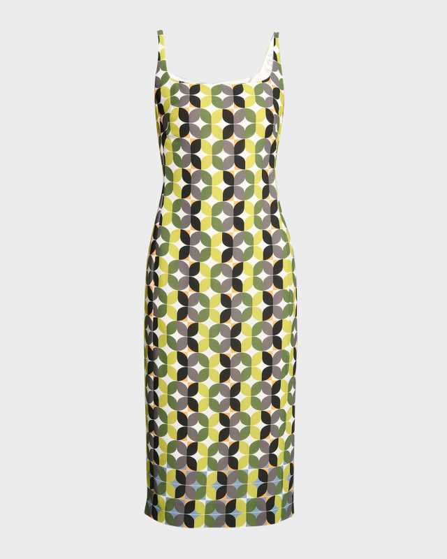 Deban Patterned Midi Dress