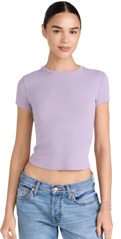 RE/DONE 90s Baby Tee Lavender