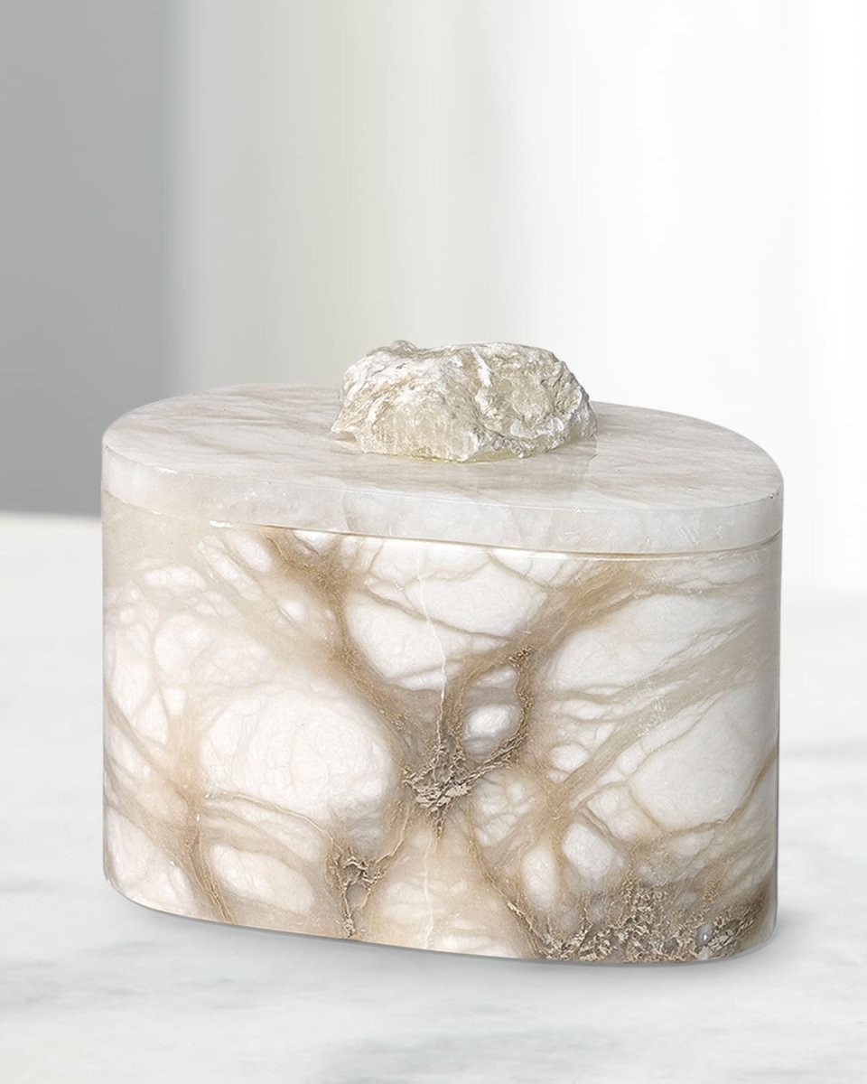 Celine Alabaster Box, 7"