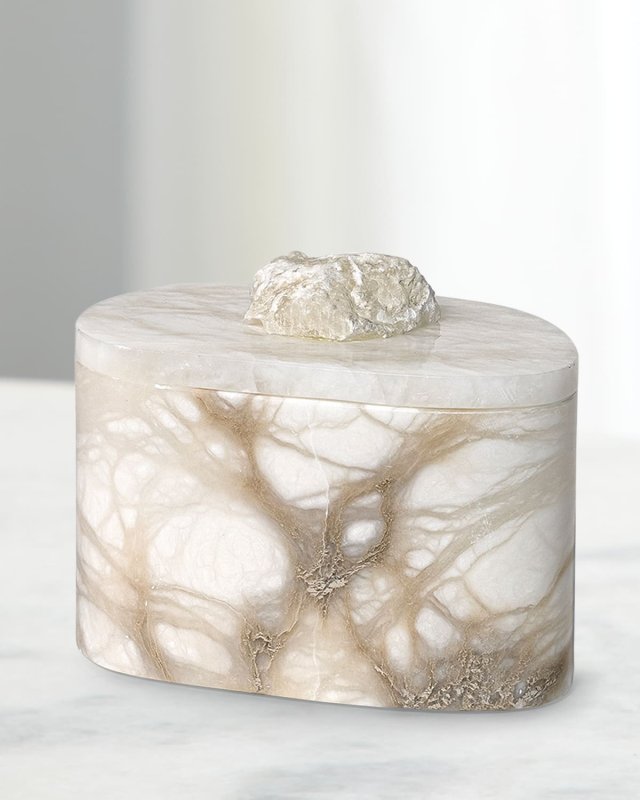 Celine Alabaster Box, 7"