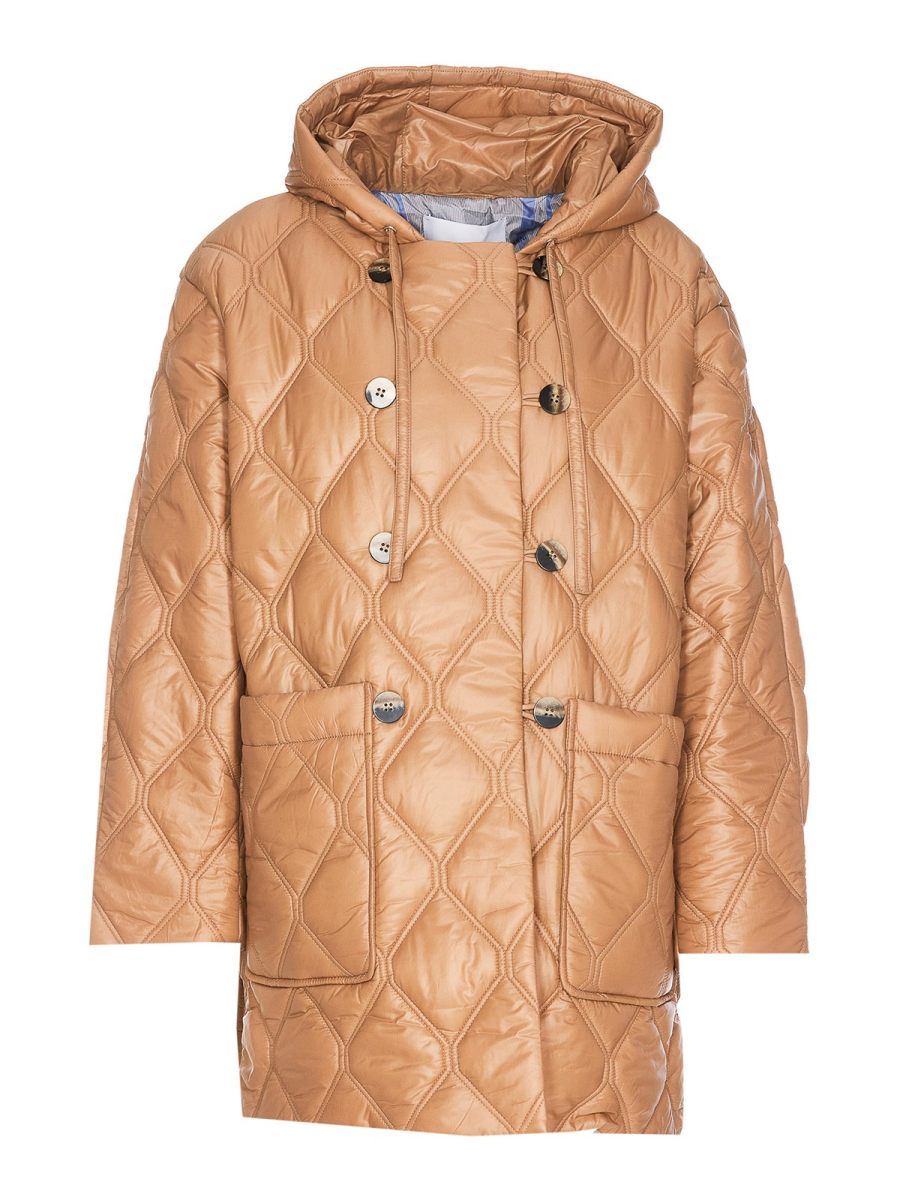 Ganni Blouson Rembourré - Beige