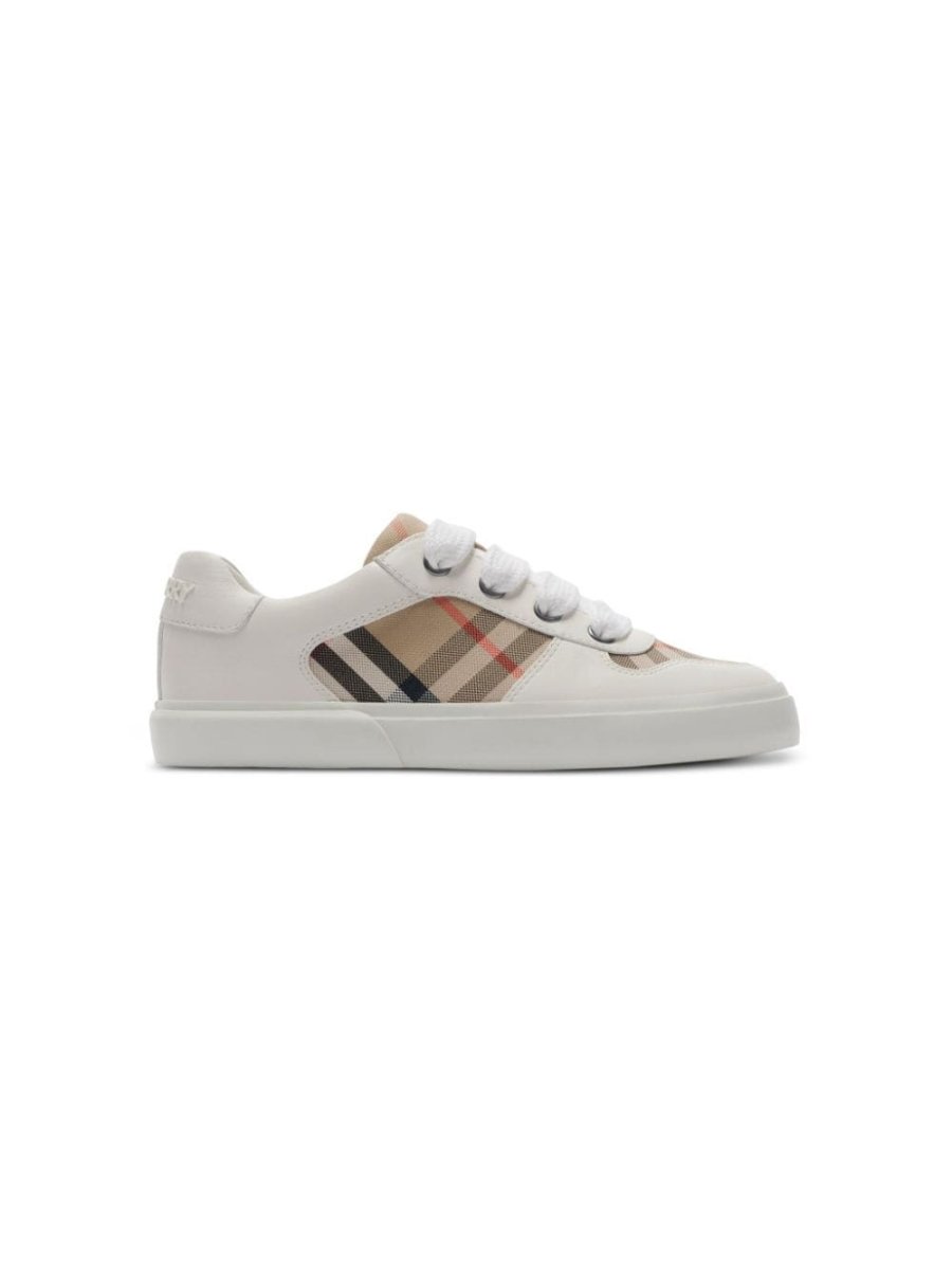 Check cotton sneakers