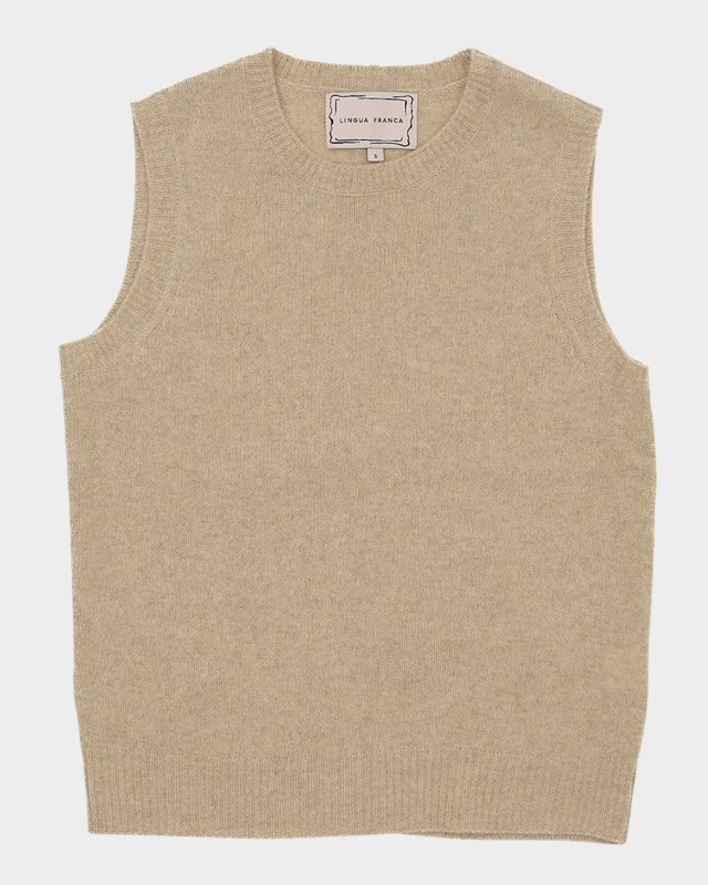 Crewneck Brushed Wool Vest
