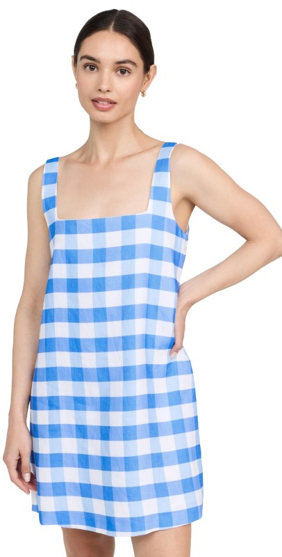 RHODE Kiera Dress Toulouse Gingham Grande