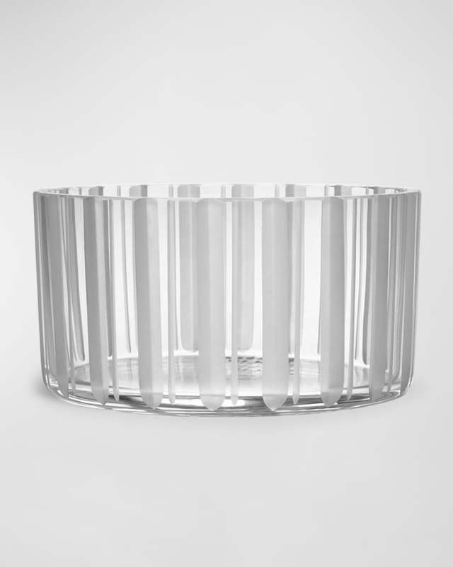 6" Cut in Number Stripes Bowl