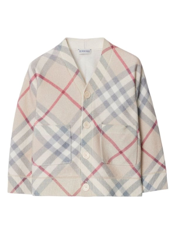 Nova Check wool cardigan