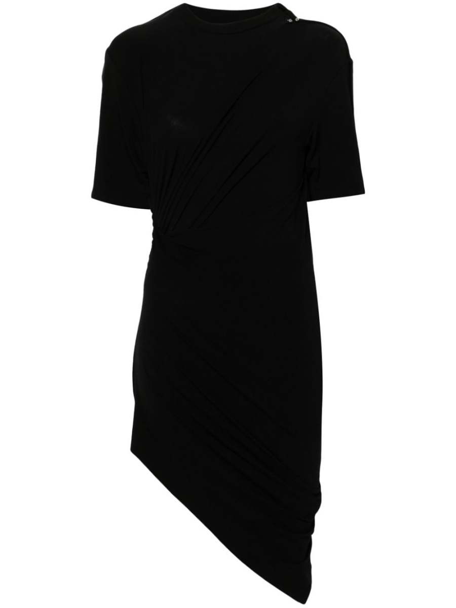 asymmetric hem minidress