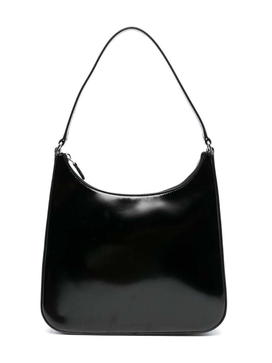 Alec logo-debossed shoulder bag