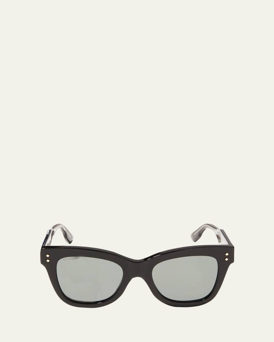 Oversized Acetate Cat-Eye Sunglasses