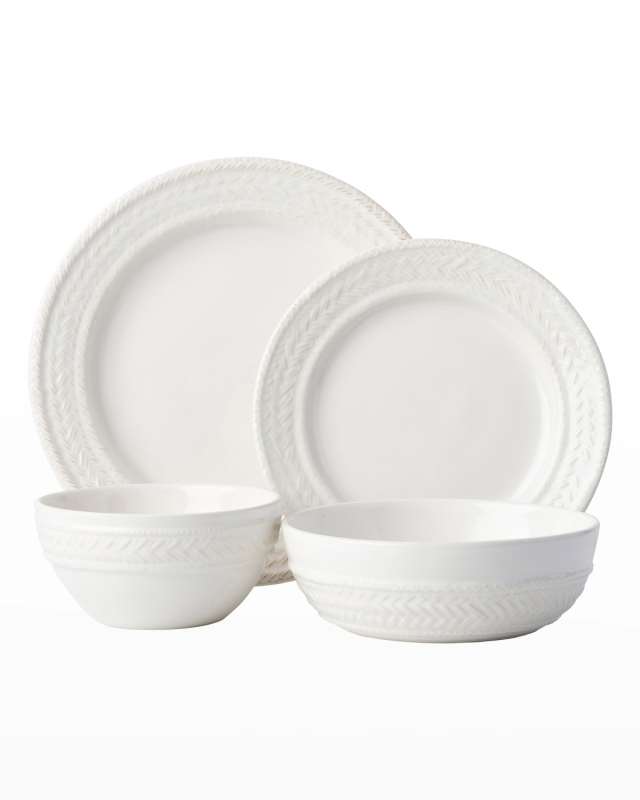 Le Panier 4pc Place Setting - Whitewash