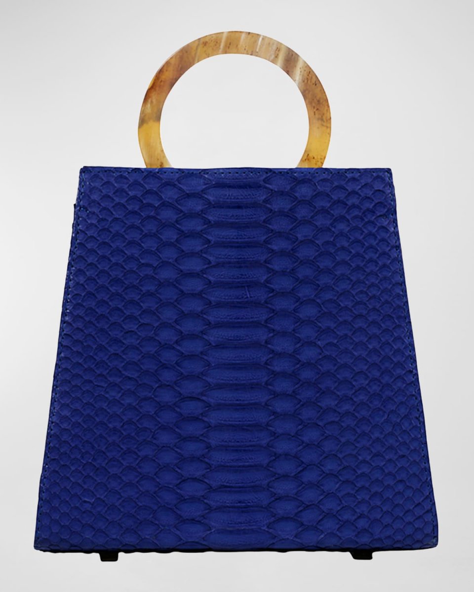 Azza Python Top-Handle Bag