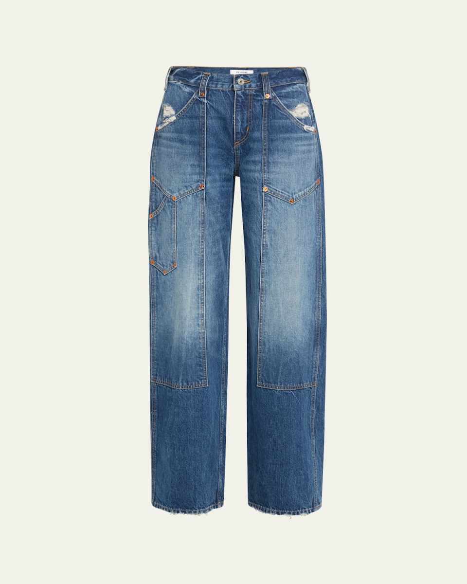 Mid-Rise Workwear Jeans