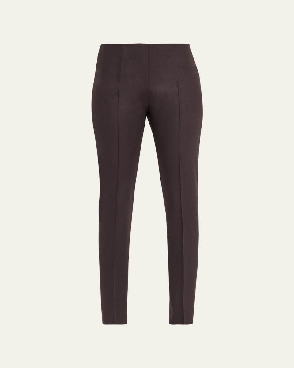 Melissa Wool Flannel Slim-Fit Pants