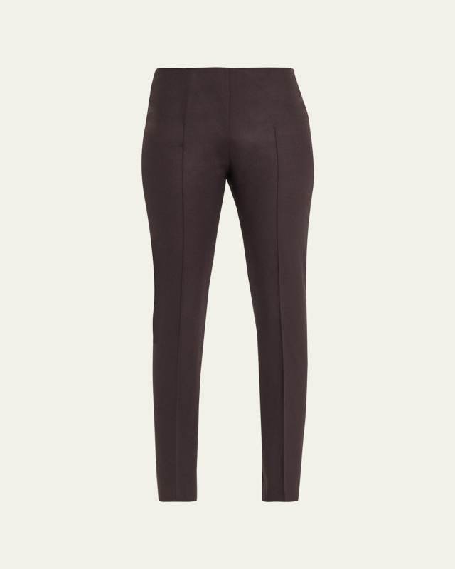 Melissa Wool Flannel Slim-Fit Pants