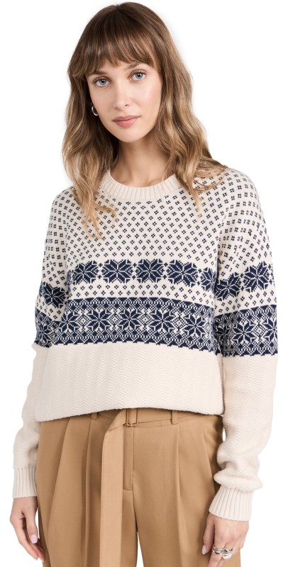 The Upside Aspen Boo Knit Pullover Novelty