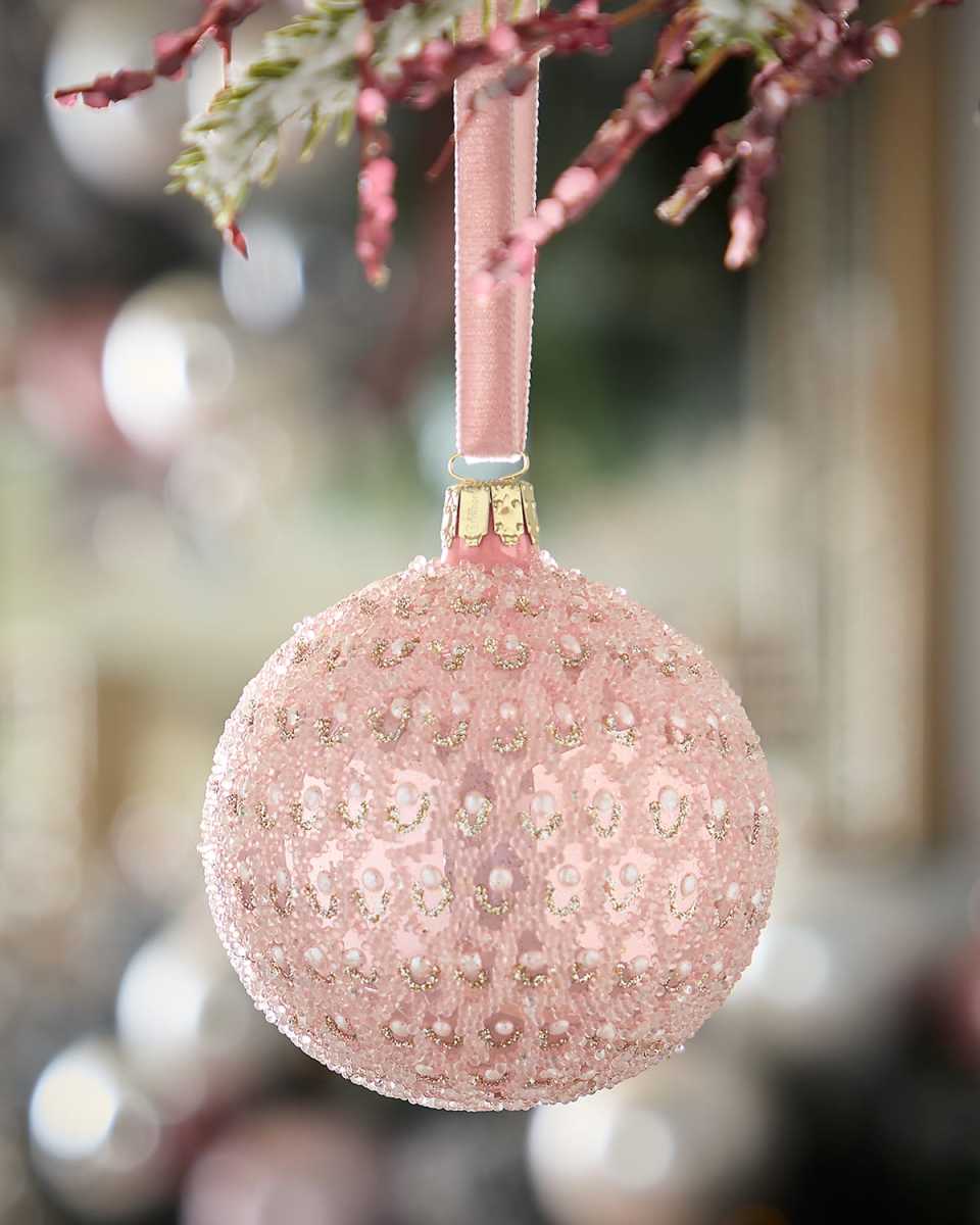 Christmas Ornament with Faux Pearls