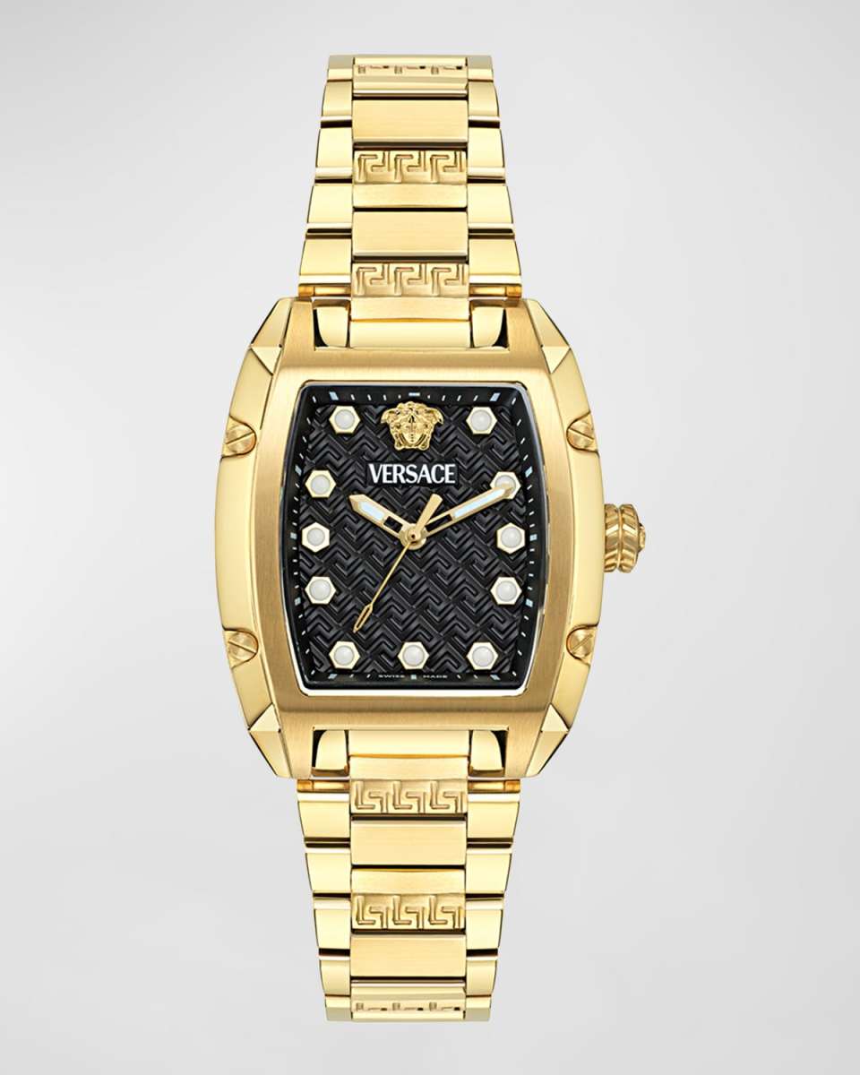 Dominus IP Yellow Gold Bracelet Watch, 44.8mm x 36mm
