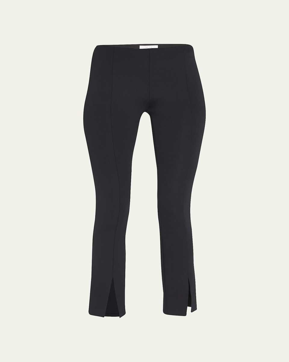 Thilde Slit-Front Skinny Pants