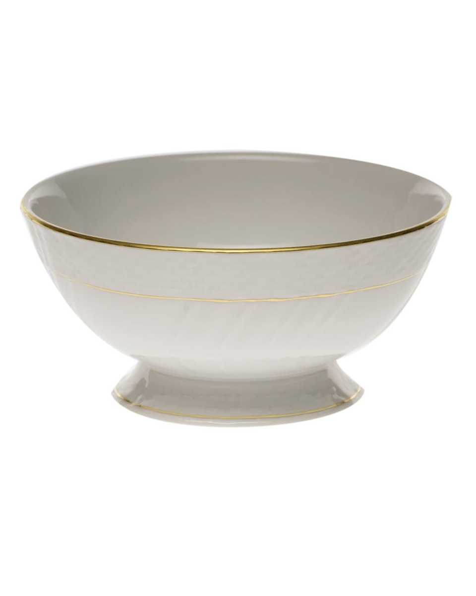 Golden Edge Footed Bowl