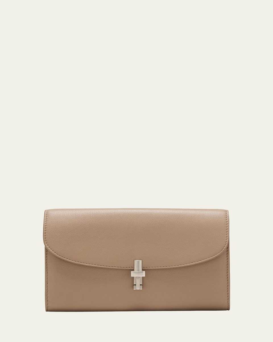 Sofia Continental Wallet in Lux Grained Calfskin
