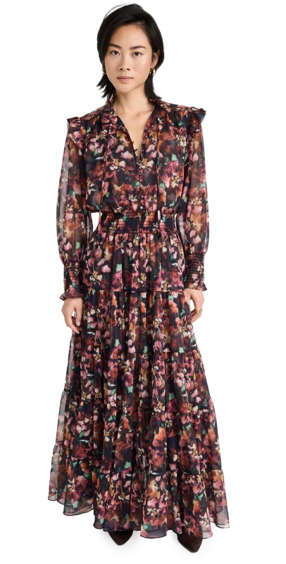 MISA Anisah Dress LIBRA FLEUR CHIFFON