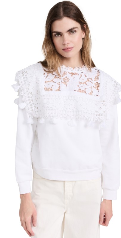 Sea Joah Embroideryweatshirt White