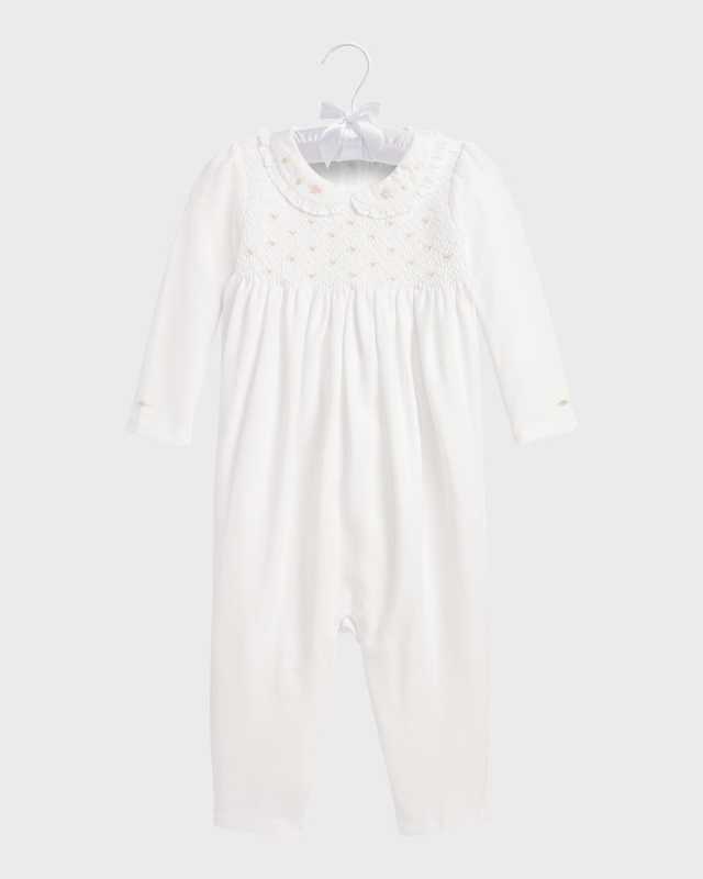 Girl's Embroidered Coverall, Size 3M-12