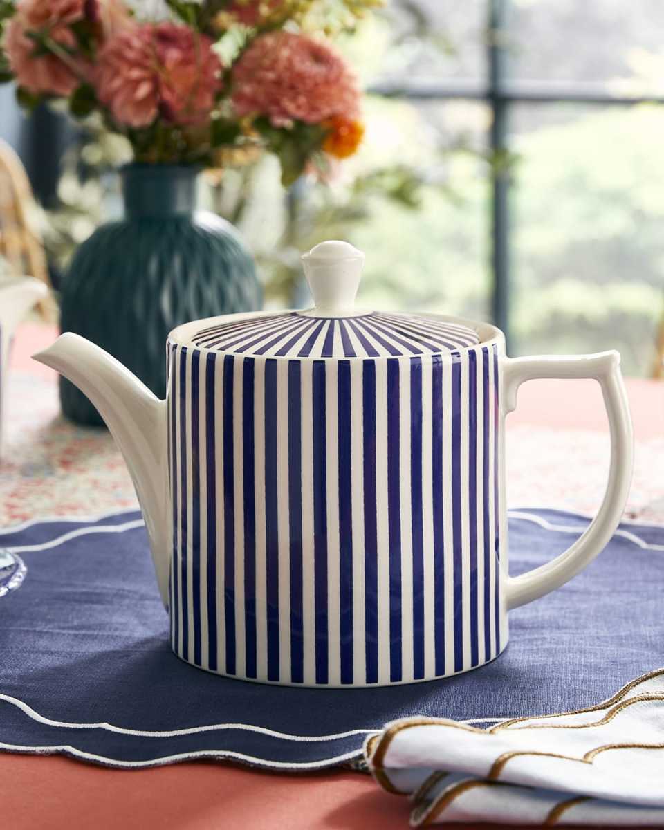 Blue Italian Steccato Teapot