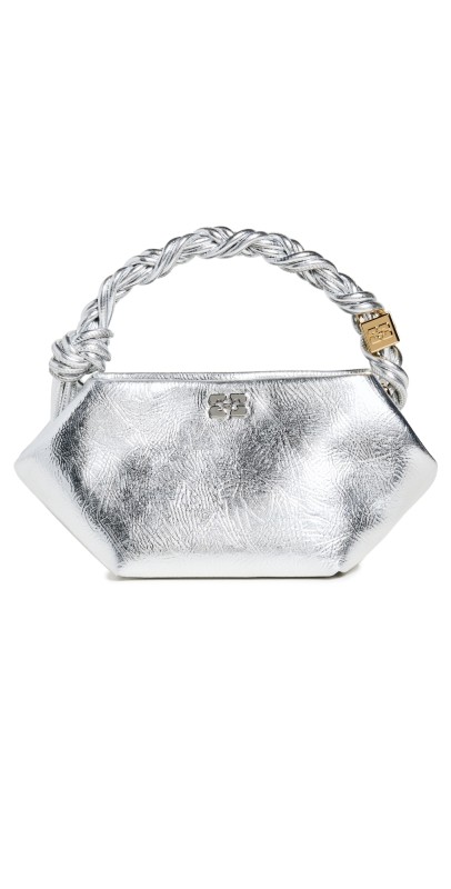 GANNI Ganni Bou Bag Mini Silver Silver