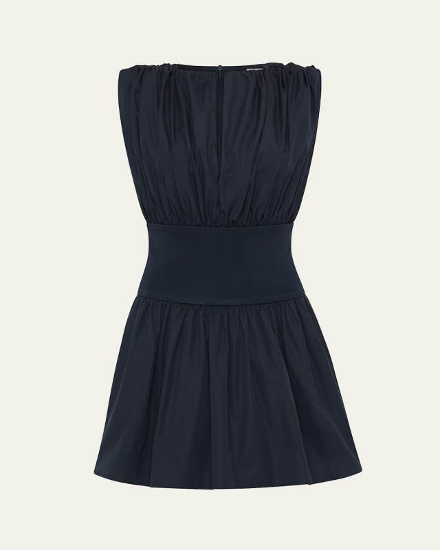 Sleeveless Gathered Mini Dress