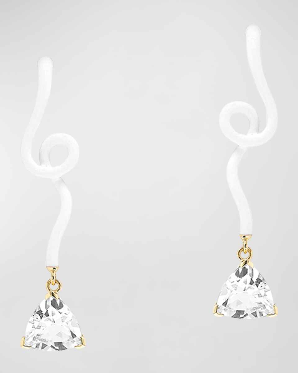 Vine Crystal Drop Earrings