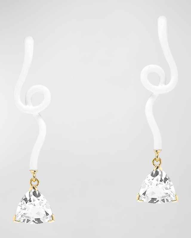Vine Crystal Drop Earrings