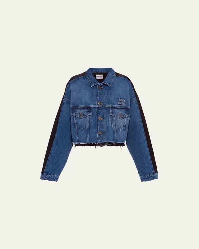 Raw-Cut Denim Jacket