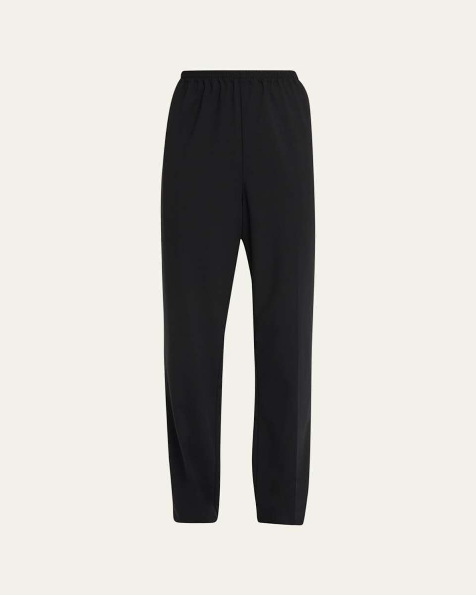 Mid-Rise Narrow-Leg Trousers