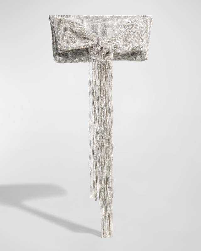 Banu Mini Embellished Fringe Clutch