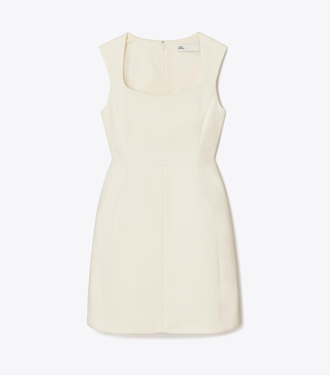TORY BURCH DOUBLE-FACED WOOL MINIDRESS
