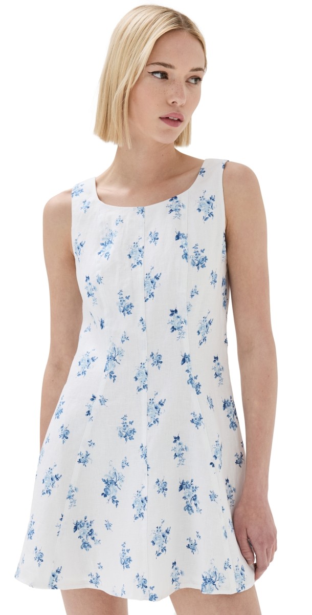 Reformation Amorette Linen Dress Delicacy