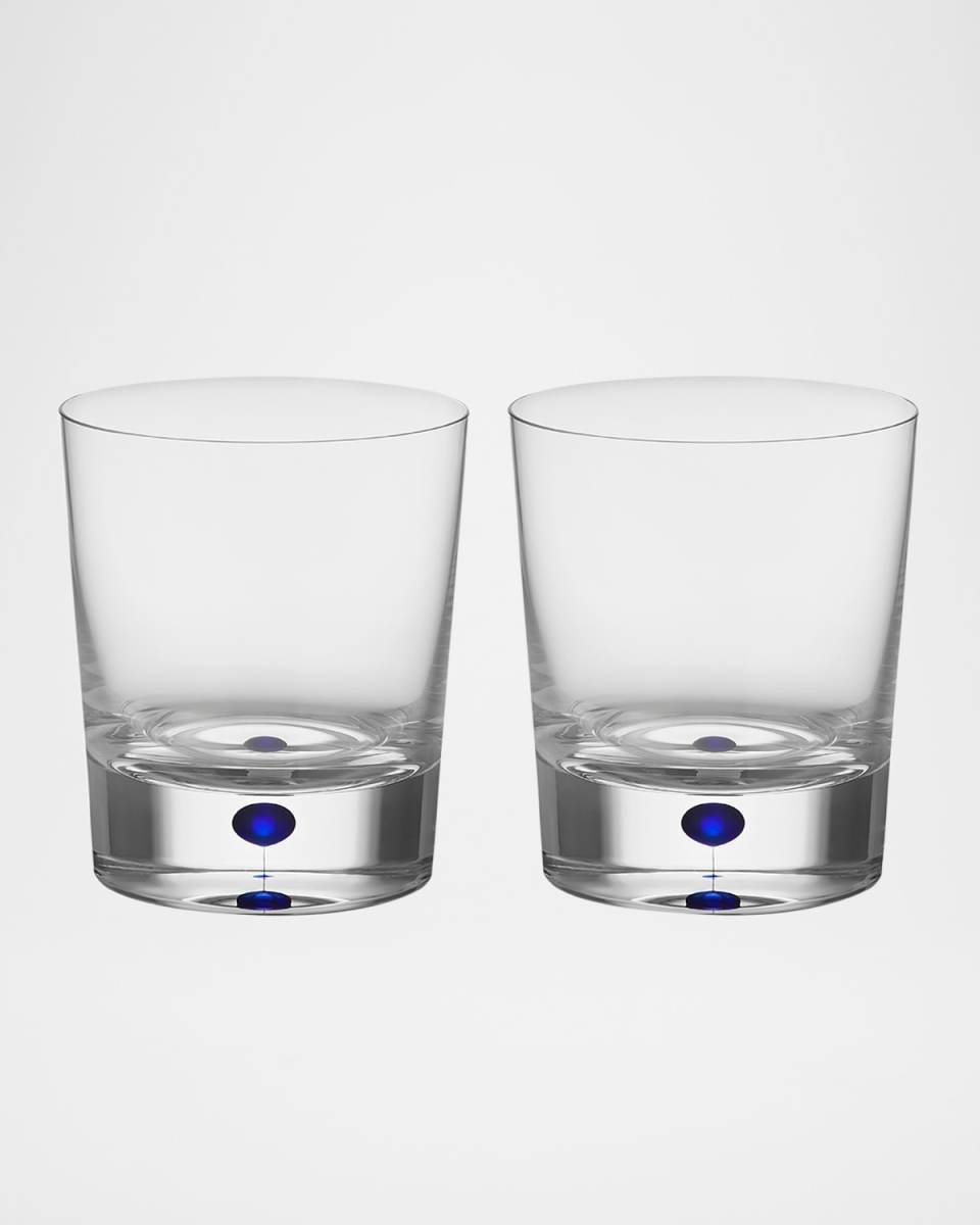 Intermezzo Blue Double Old-Fashioned Glasses, Set of 2