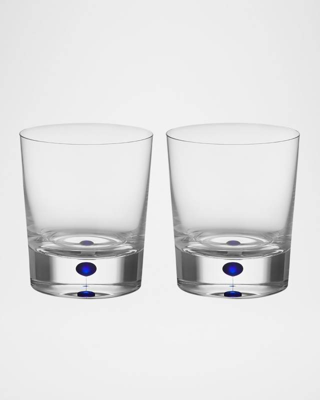Intermezzo Blue Double Old-Fashioned Glasses, Set of 2