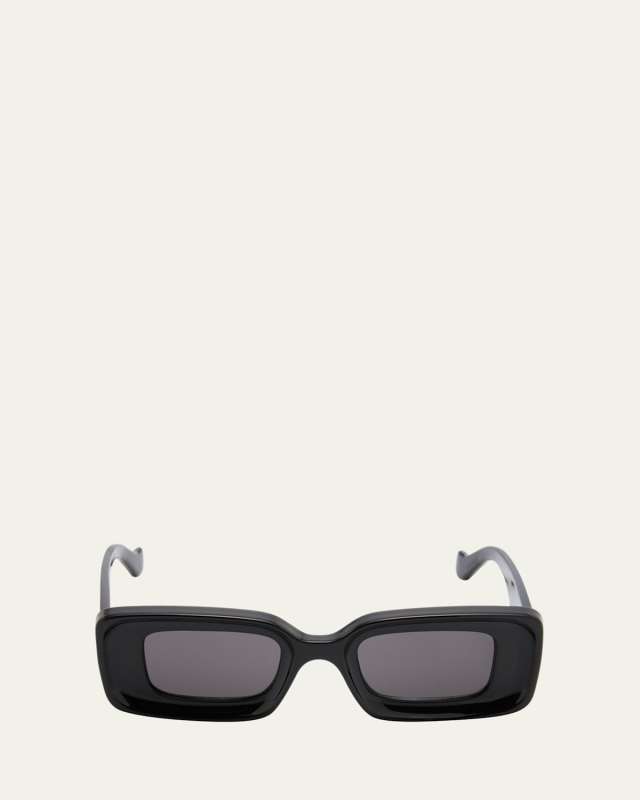 Anagram Beveled Acetate Rectangle Sunglasses