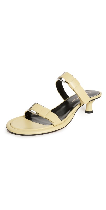 Proenza Schouler 40mm Pipe Buckle Sandals Pale Green